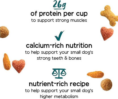 Purina Beneful IncrediBites With Farm-Raised Beef, Small Breed Dry Dog Food - (Pack of 4) 3.5 lb. Bags - PAWPICO