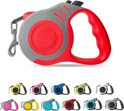 Retractable Dog Leash Automatic Telescopic Tractor Dog Tape, Pet Tape 10/16 FT Durable and Convenient, with Non-Slip Handle, Suitable for Small and Medium-Sized Dogs LIEVUIKEN