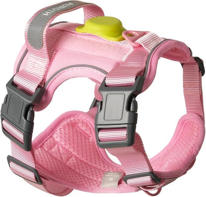 AUROTH Dog Harness for Large Dogs, Dog Vest Harness Large Size Dog, Large Dog Harness, No Pull Dog Harness for Large Dogs with Handle, Pink L - PAWPICO