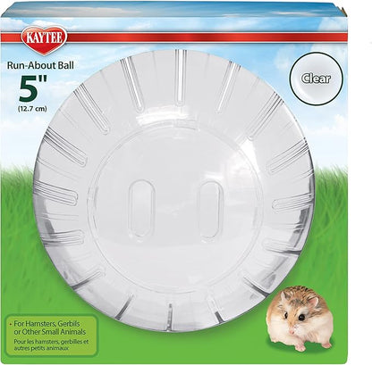 Kaytee 5" Clear Run-About Exercise Ball for Pet Dwarf Hamsters & Mice (Pack of 2) Kaytee