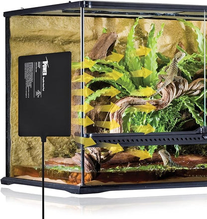 iPower Reptile Heat Pad Under Tank Terrarium Warmer Heating Mat for Turtle, Lizard, Frog, Snake, Reptile, and Other Small Animals, 8X12 Inch, 16W, 2 Pack iPower