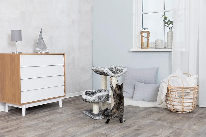 Trixie Isaba Scratching Post, 62 cm, Black/White - PAWPICO