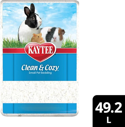 Kaytee Clean & Cozy White Paper Bedding, Made for Small Animals, 49.2 Liters Kaytee