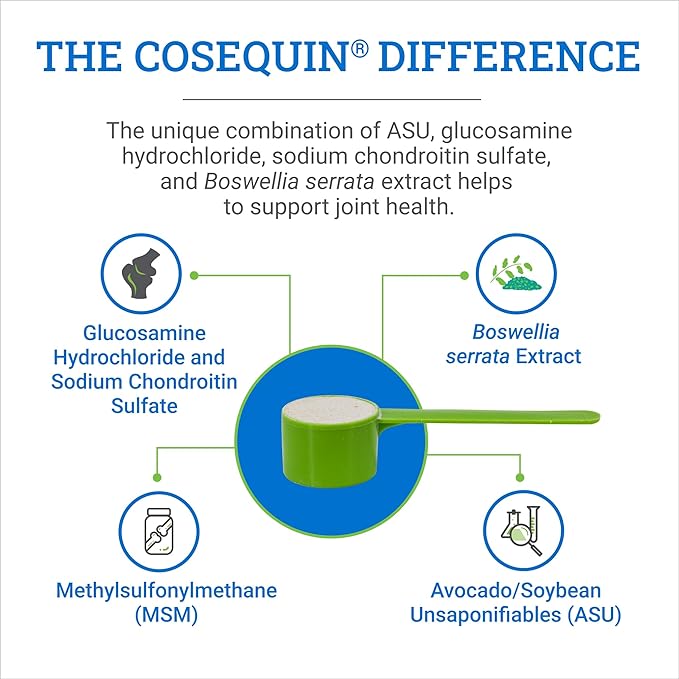 Nutramax Cosequin ASU Joint Health Supplement for Horses - Powder with Glucosamine, Chondroitin, ASU, and MSM, 500 Grams NutramaxLaboratories