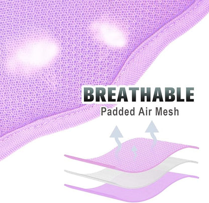 BARKBAY No Pull Dog Harness Large Reflective Dog Harness with Front Clip and Easy Control Handle for Walking Training Running with ID tag Pocket(Violet Purple,L) BARKBAY