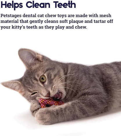 Catstages Catnip Plaque Away Pretzel Dental Cat Chew Toy - PAWPICO
