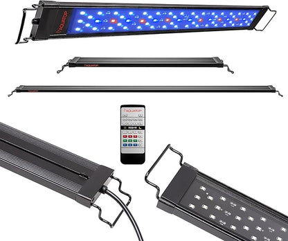 Aquatop SkyAqua Marine LED Saltwater Aquarium Light, 14000K Spectrum – Fits 30-36-Inch Tanks, 3 Position Toggle Switch & Included Remote Control, Aquarium Lights for Fish Tanks, UL & CSA AQUATOP