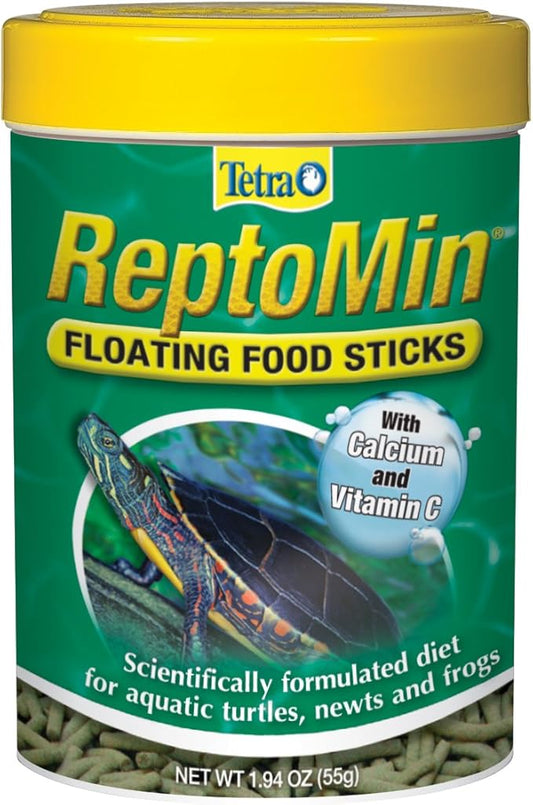 Tetra ReptoMin Floating Food Sticks, Food for Aquatic Turtles, Newts and Frogs, 1.94 oz Tetra