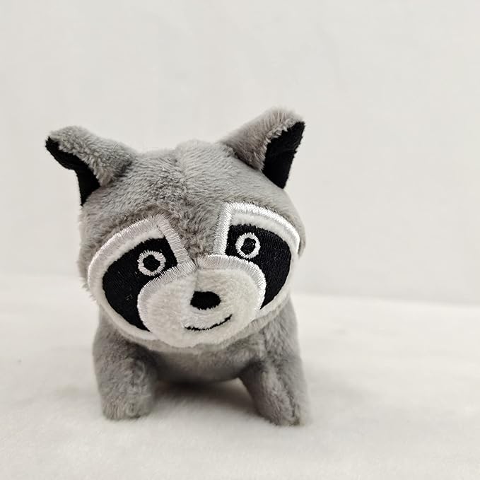 Raccoon in Tree Hide and Seek Dog Toy for Small and Medium Size Dogs, Plush Raccoon Inside Trunk Dog Toy with Squeaker, Interactive Burrow Dog Toy (Tree with Raccoons, Small) - PAWPICO