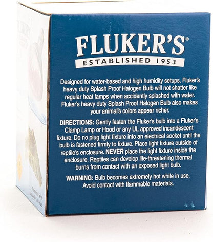 Fluker's Heavy, Duty Splash Proof Halogen Bulb for All Water Based Terrarium Animals, 90 Watt Flukers