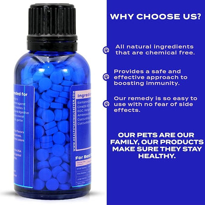 HealthyAnimals4Ever Reptile Protection Formula - Defends Against Internal & External Harmful Invaders, Supports Digestive Health & Vitality - Safe & Gentle Care - 300 Count HealthyAnimals4ever