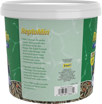 Tetra ReptoMin Pro Sticks Adult Turtle Formula Daily Diet for Aquatic Turtles, 2.54 Pounds Tetra