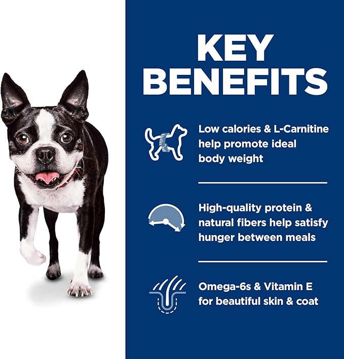 Hill's Science Diet - Light Small Bites Lower Calories, Chicken Meal & Barley Dry Dog Food, 5 LB Bag - PAWPICO