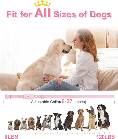 Bousnic Shock Collar for Dogs - Waterproof Rechargeable Dog Electric Training Collar with Remote for Small Medium Large Dogs with Beep, Vibration, Safe Shock Modes (8-120 Lbs) - PAWPICO