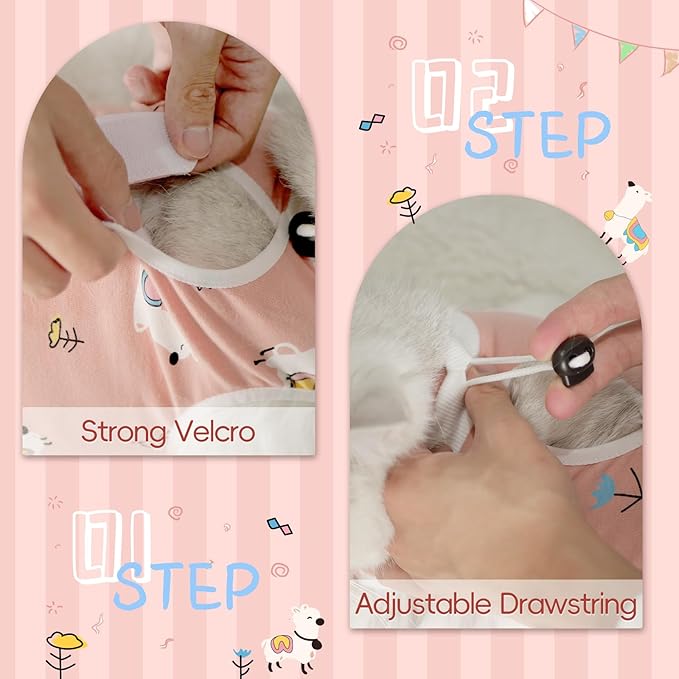 Cat Spay Recovery Suit Female, Breathable Cat Onesie for Cats After Surgery Female, Kitten Surgery Recovery Suit for Abdominal Wounds - PAWPICO