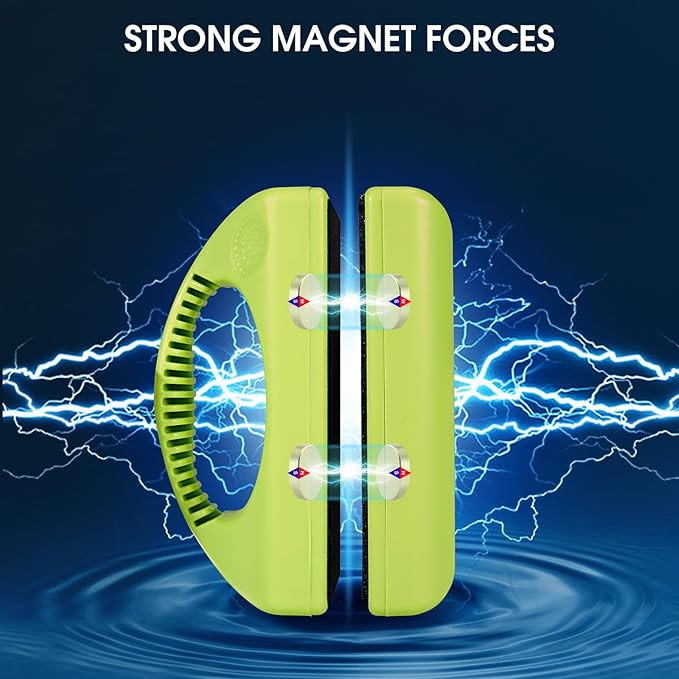 KEDSUM Magnetic Aquarium Fish Tank Cleaner, Fish Tank Glass Cleaner, Floating Clean Brush with Handle Design (XL) KEDSUM