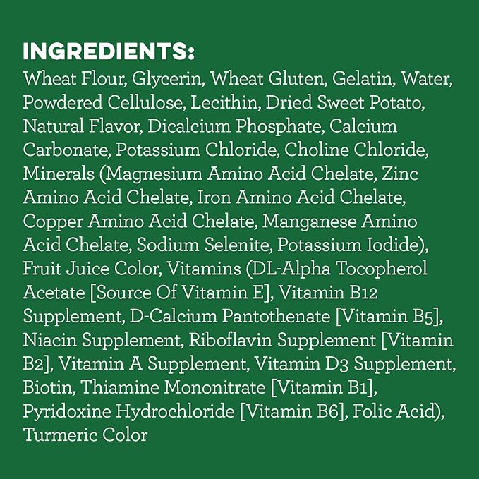 Greenies Regular Natural Dog Dental Treats, Sweet Potato Flavor, 36 oz. Pack (36 Treats) - PAWPICO