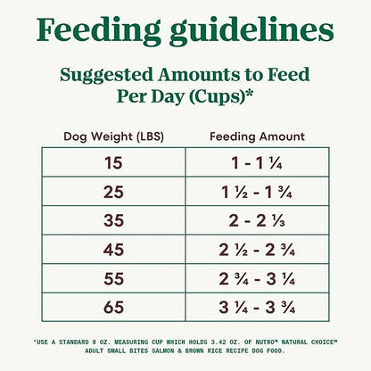 Nutro Natural Choice Small Bites Adult Dry Dog Food, Salmon & Brown Rice Recipe, 28 lb. Bag - PAWPICO