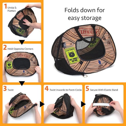 SportPet Designs Pop Open Cat Carrier (Pattern) - PAWPICO