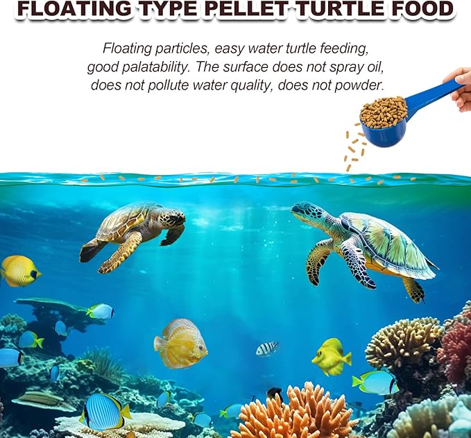Aquatic Turtle Food - Solidify Carapace Turtle Nutri Stick Natural Ingredients Antarctic Krill Calcium Vitamin D Enriched Nutritionally Complete Promote Growth for Picky Water Turtles(9.4OZ) yizeril
