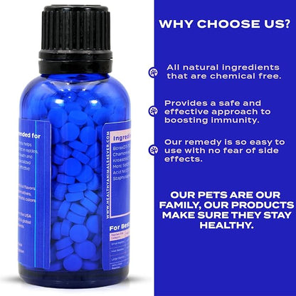 HealthyAnimals4Ever Reptile Oral Health - Natural Support for Mouth Rot, Enhanced Oral Hygiene & Long-Lasting Comfort - Gentle Homeopathic Formula - 300 Count HealthyAnimals4ever