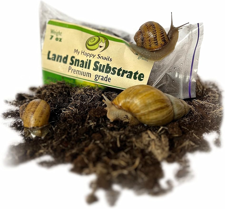 Premium Land Snail Substrate - The Perfect Bedding for Your Pet Snail | Weight 7 Oz or 200 Grams PAWPICO