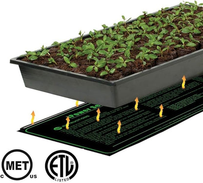 iPower 48" x 20" Waterproof Durable Seedling Heat Mat with Controller Warm Hydroponic Plant for Indoor Gardening Germination Starting, 2 Pack iPower