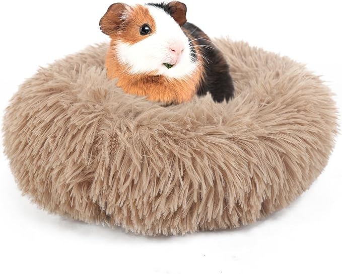 Rabbit Bed for Indoor Bunnies Guinea Pig Bed for Guinea Pig, Bunny, Chinchilla, Ferret, Rabbit and Other Small Pets Brown - PAWPICO