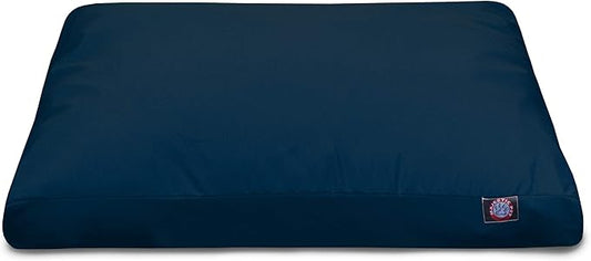 Majestic Pet Solid Navy Blue X-Large Rectangle Bed - PAWPICO