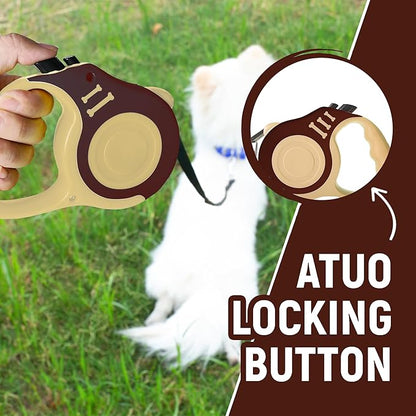Retractable Dog Leash Automatic Telescopic Tractor Dog Tape, Pet Tape 10/16 FT Durable and Convenient, with Non-Slip Handle, Suitable for Small and Medium-Sized Dogs LIEVUIKEN