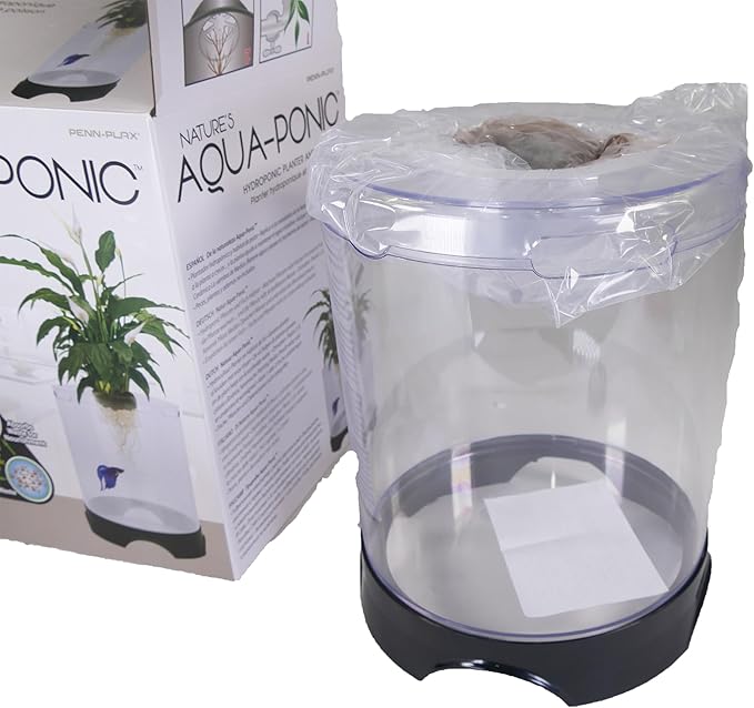 Penn-Plax Aquaponic Planter and Aquarium for Betta Fish | Tank Promotes Healthy Hydroponic Environment for Plants and Fish Penn-Plax