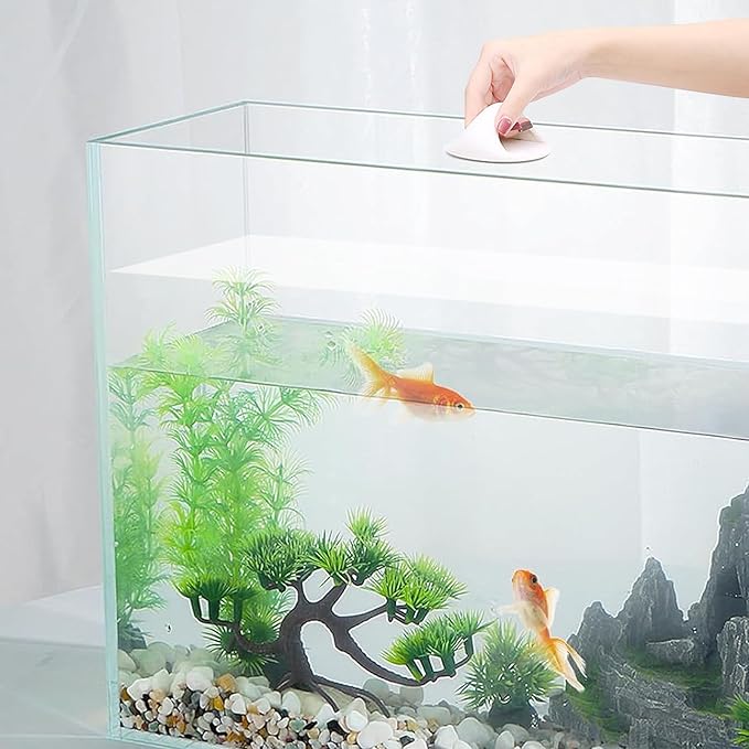 8 PCS Aquarium Lid Handles Round Plastic Fish Tank Cover Handles with Adhesive Sticker Suitable for Aquarium Fish Tank Lid PAWPICO
