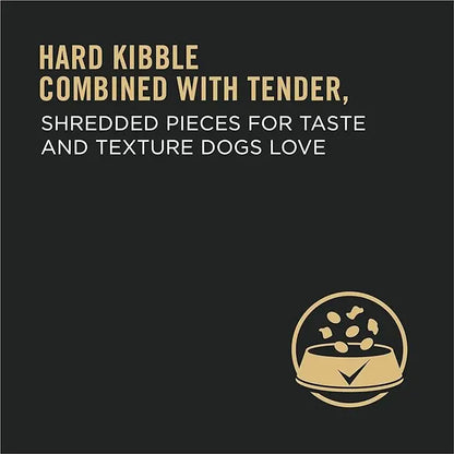 Purina Pro Plan Complete Essentials Shredded Blend Beef and Rice Dog Food Dry Formula with Probiotics for Dogs - 35 lb. Bag - PAWPICO