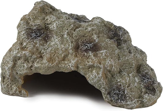 Resin Leopard Gecko Hide, True to Nature Reptile Rock for Bearded Dragon Hideout Snake Hides for Ball Pythons, Tortoise House Terrarium DÉCor - Small IBWell