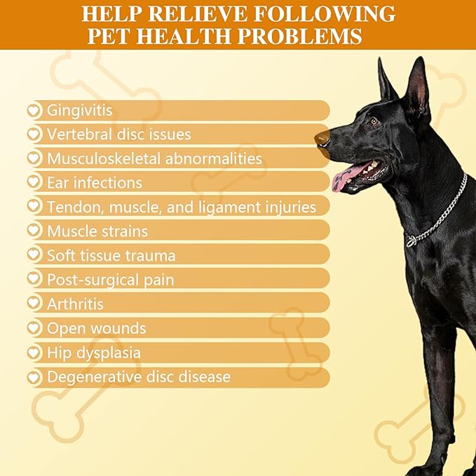 KTS Laser Therapy for Dogs,Portable Red Light Vet Device for Dogs Pets Muscle & Hip and Joint Arthritis Pain Relief,Wound Care Clear Skin Problems,Reduce Inflammation KTS
