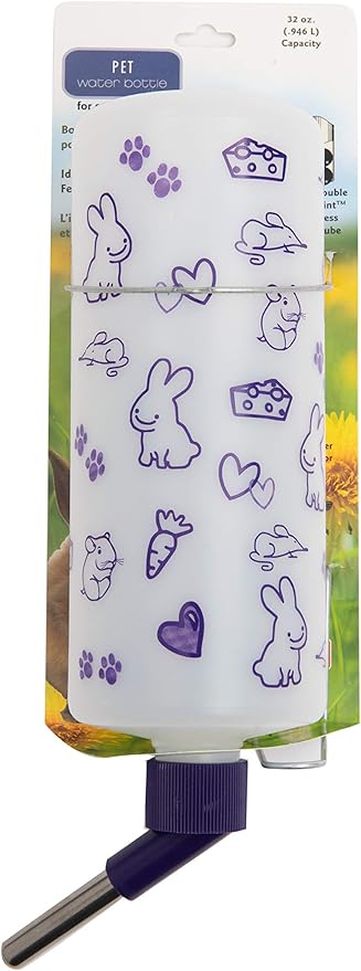 Lixit Weather Resistant Cage Water Bottles for Rabbits, Ferrets, Guinea Pigs Hamsters and Other Small Animals. (32-Ounce) Lixit