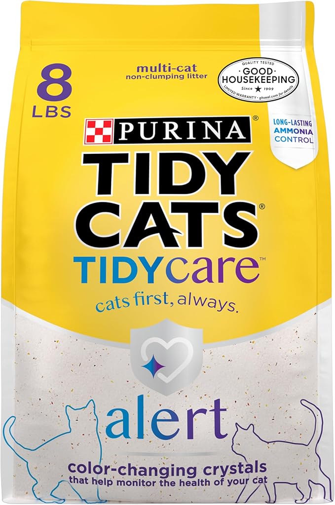Purina Tidy Cats Tidy Care Alert Litter with Silica Crystals - 8 lb. Bag - PAWPICO