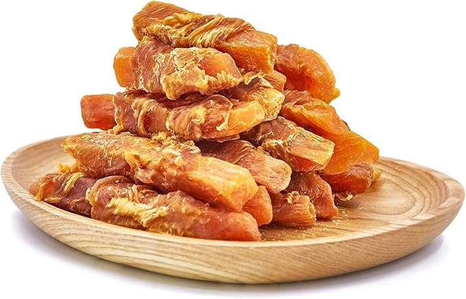 Jungle Calling Dog Treats, Skinless Chicken Wrapped Sweet Potato, Gluten and Grain Free, Chewy Dog Bites for Balanced Nutrition, 10.6 oz - PAWPICO