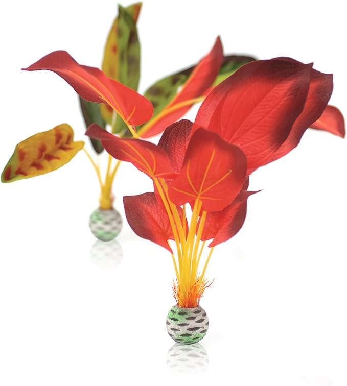 biOrb Silk Plant Set Large Green & red biOrb