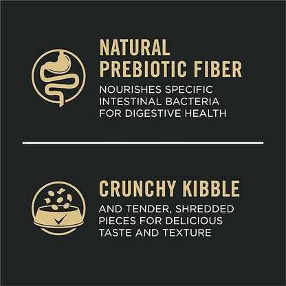 Purina Pro Plan Adult 7 Plus Complete Essentials Shredded Blend Beef and Rice Formula High Protein Dog Food for Senior Dogs - 34 lb. Bag - PAWPICO