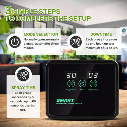 Reptile Fogger Automatic Reptile Mister Fogger for Terrarium, Timed Reptile Humidifiers for Chameleon/Lizard/Snake/Turtle/Frog MYGIIKAKA