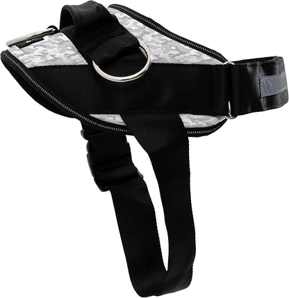 ShawnCo Essential Dog Harness, No-Pull Pet Vest with 3 Leash Clips, No Choke, Reflective, Adjustable and Padded, for Easy Walking and Training for Small, Medium and Large Dogs (Arctic Camo, S) SHAWNCO