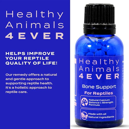 HealthyAnimals4Ever Bone Support for Reptiles - Natural Calcium Balance & Bone Strength Formula - Supports Bone Health, Mobility & Vitality - 300 Count HealthyAnimals4ever