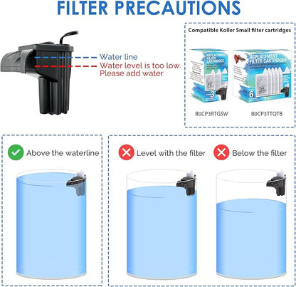 Koller Products Plastic 6-Gallon AquaView 360 Aquarium Kit for Tropical Fish, Betta Fish with LED Lighting and Power Filter Clear, 4-Piece Set DISCOVERTHEEXCITINGWORLDOFKEEPINGTROPICALFISH