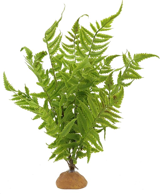 JIHAQUA Lifelike Reptile Tank Plant Decor - Realistic Artificial Plastic Plant for Terrariums and Pet Enclosures (Style B) JIHAQUA