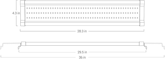 NICREW ClassicLED Gen 2 Aquarium Light, 25 Watts, Dimmable LED Fish Tank Light with 2-Channel Control, White and Blue LEDs, Size 30 to 36 Inch NICREW