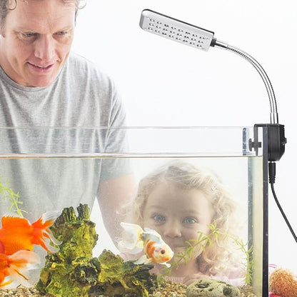 Aquarium Light Small LED Clip Light for Fish Tank, 1 Yr Warranty DaToo
