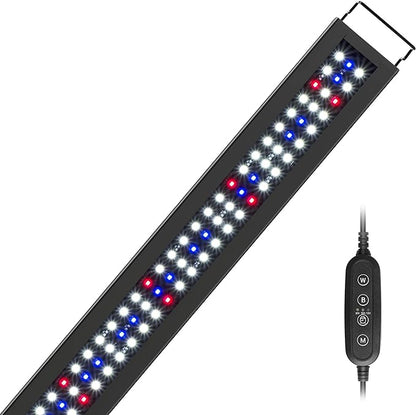 NICREW Full Spectrum Planted LED Aquarium Light, with Timer, for Freshwater Fish Tank, 36-48 Inch, 25 Watts NICREW