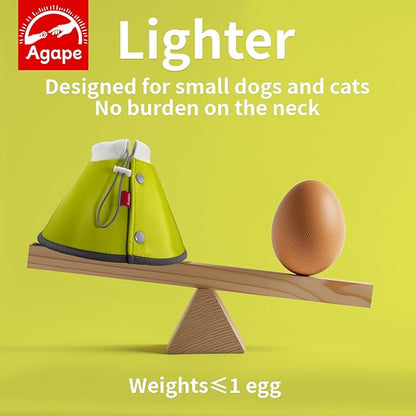 Agape Soft Dog Cone for Small Dogs & Cats, Comfy Dog Recovery Collar After Surgery, Adjustable E Collar Alternative to Stop Licking, Protective Elizabethan Collar for Pup&Kitty, Comfortable Dog Cones Agape