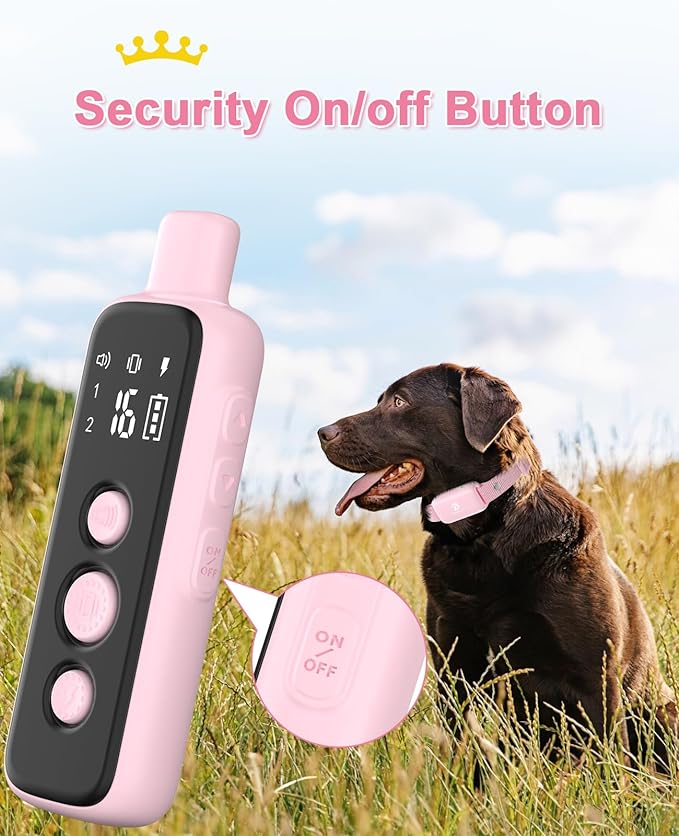 Bousnic Shock Collar for Dogs - Waterproof Rechargeable Dog Electric Training Collar with Remote for Small Medium Large Dogs with Beep, Vibration, Safe Shock Modes (8-120 Lbs) - PAWPICO